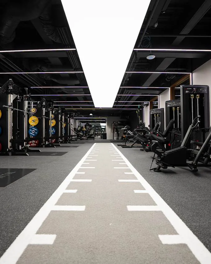 The performance gym floor at UNTIL Canary Wharf.